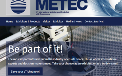 Venez nous rendre visite au Salon METEC à Düsseldorf du 12 au 16 JUIN !!